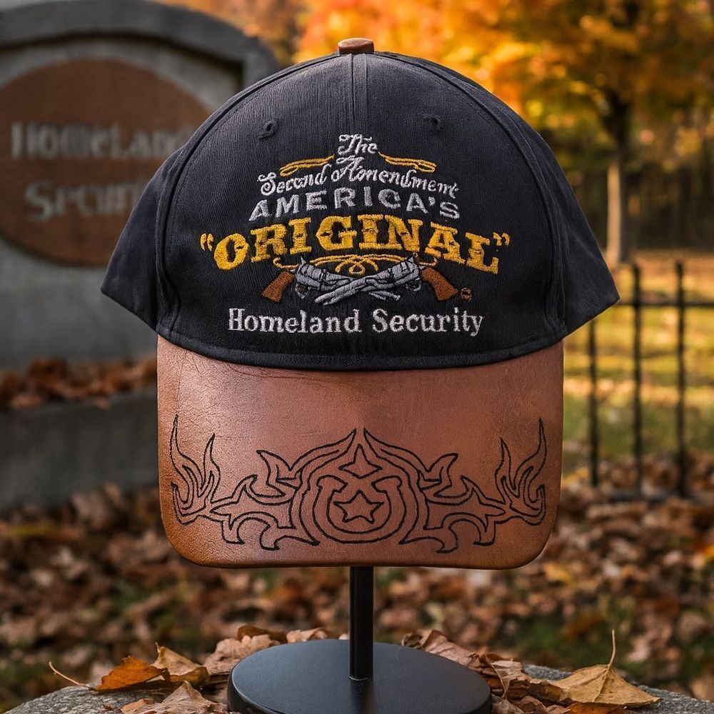 Second 2nd Amendment America's Original Homeland Security Embroidered Hat Cap